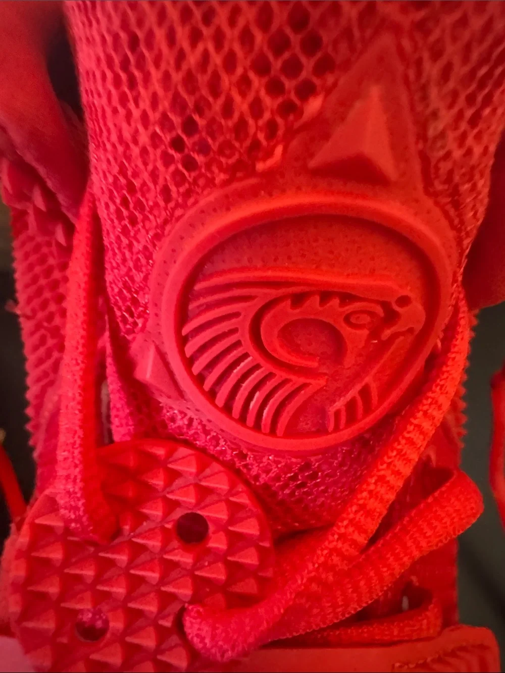 Nike Yeezy Red a October All-Red High-Top Sneakers